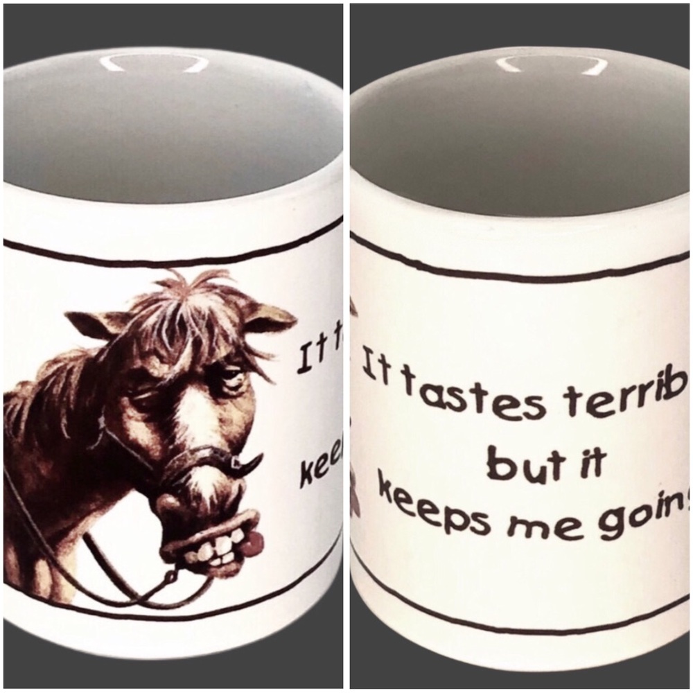 Coffee Lovers Nate Owens 1992 Collectable Coffee Lover Horse Mug